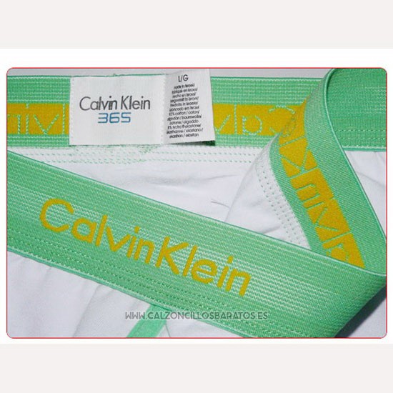 Boxer Calvin Klein Hombre 365 Verde Blanco